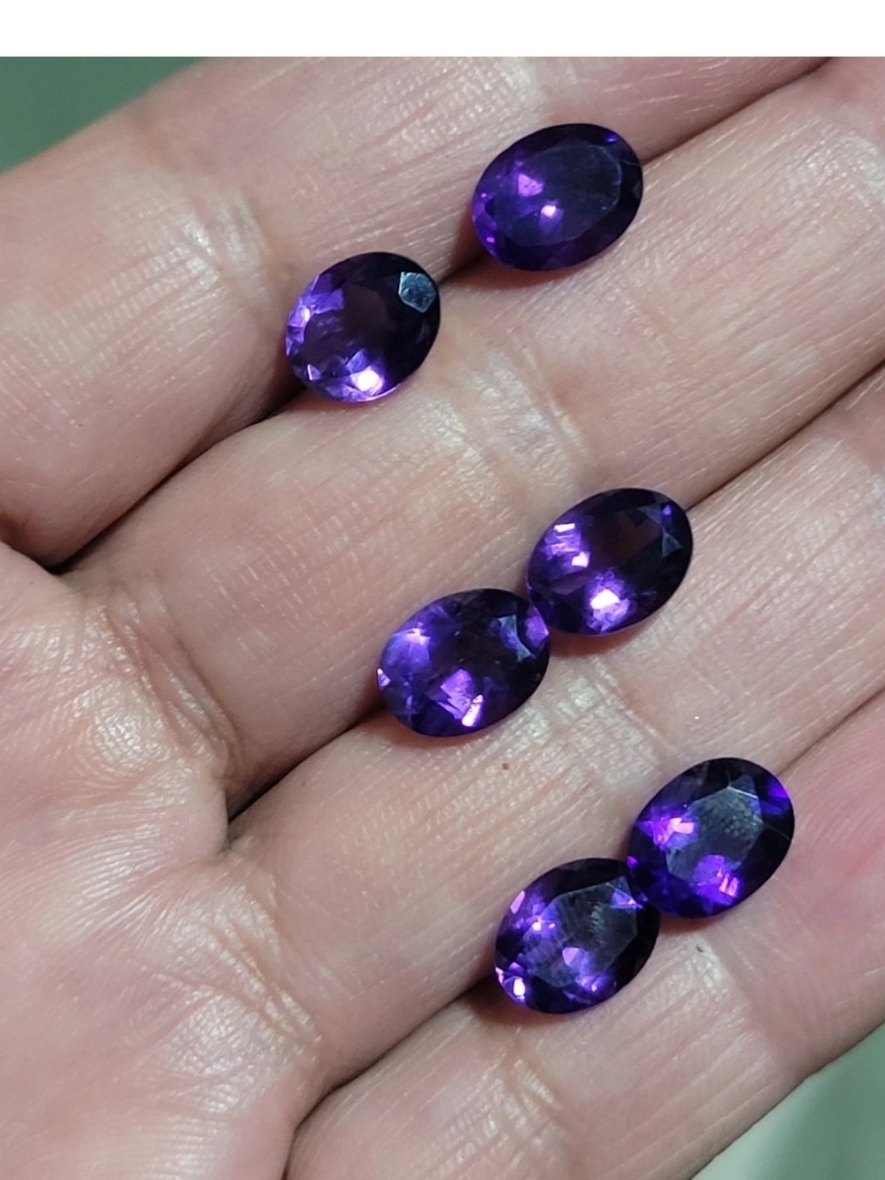 Amethyst Purple Oval Loose Grm Bundle Jtv  Set